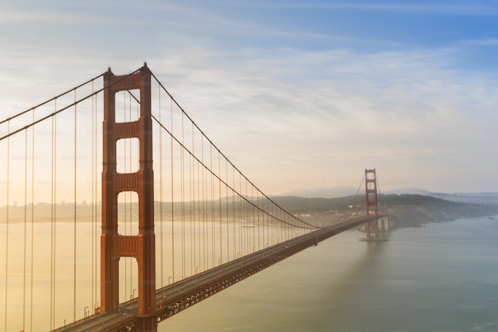 a view of the golden gate bridge in san francisco