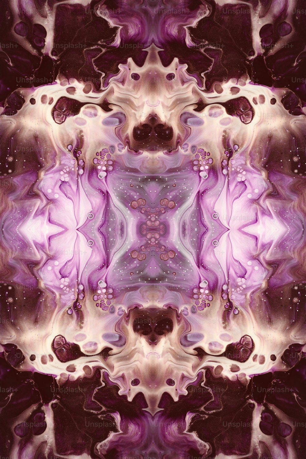 a computer generated image of a purple flower