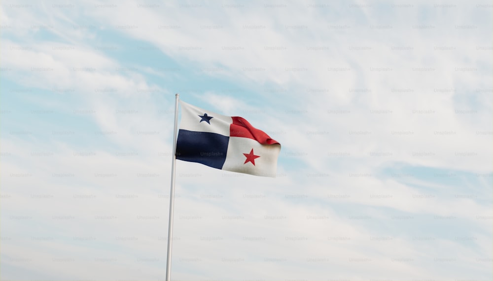 Un drapeau de l’État du Texas flottant au vent