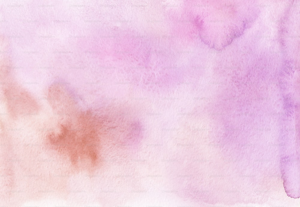 a watercolor painting of a pink and purple background