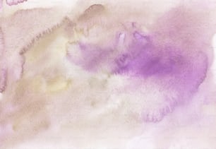 紫と白の背景の水彩画