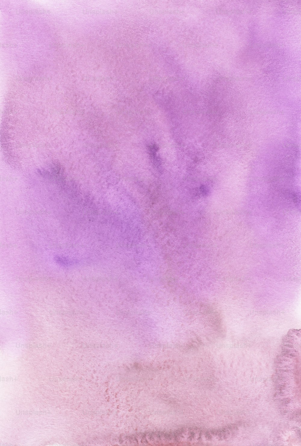紫の空の水彩画