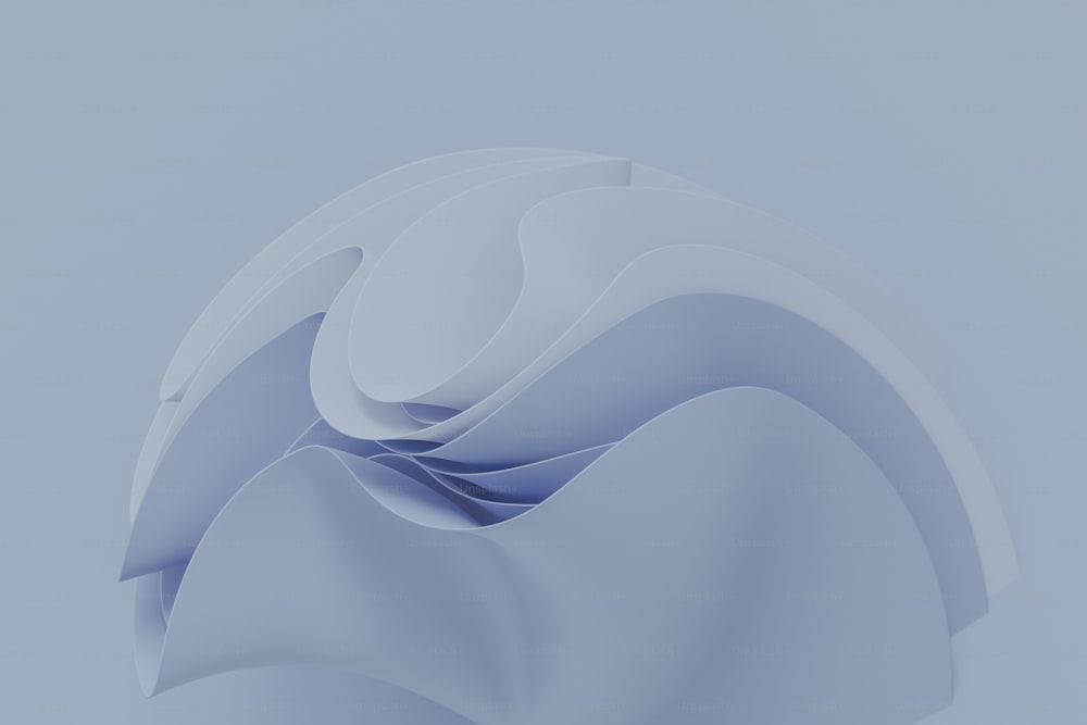 uno sfondo astratto blu con forme ondulate