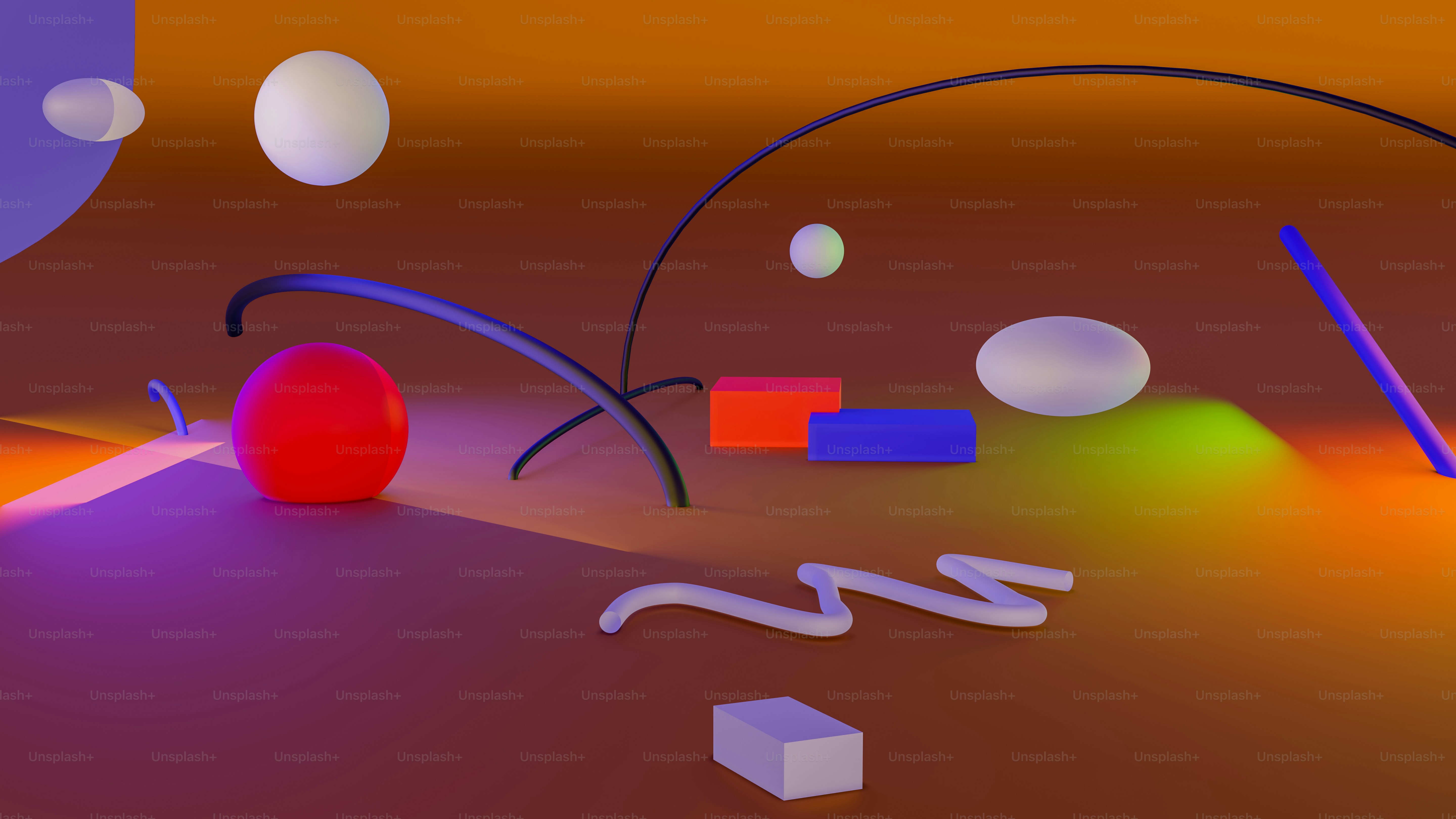 A computer generated image of a colorful object photo – Abstract Image ...