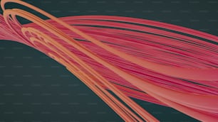 un'immagine generata al computer di linee rosa e arancioni