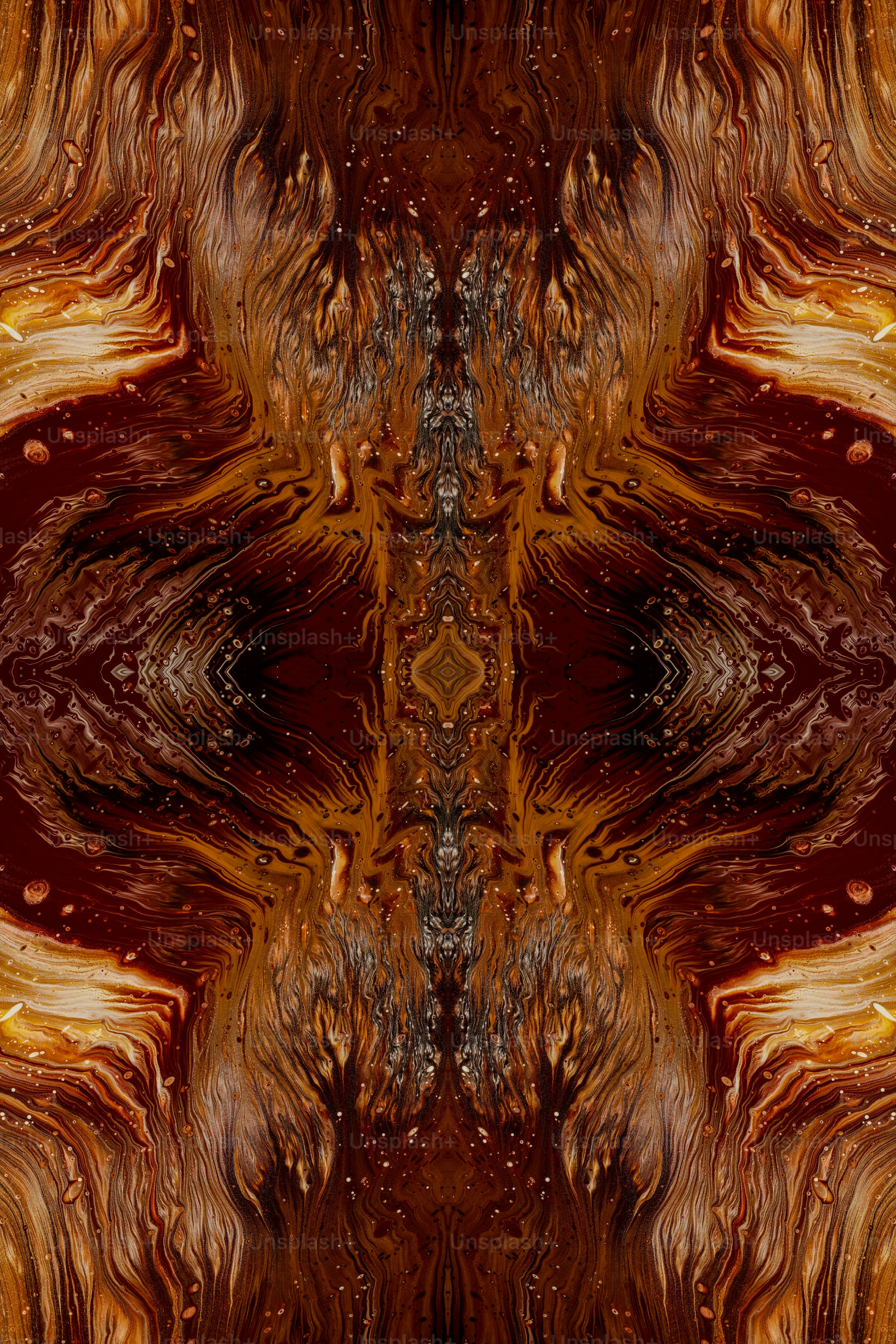 an abstract image of a brown and orange pattern