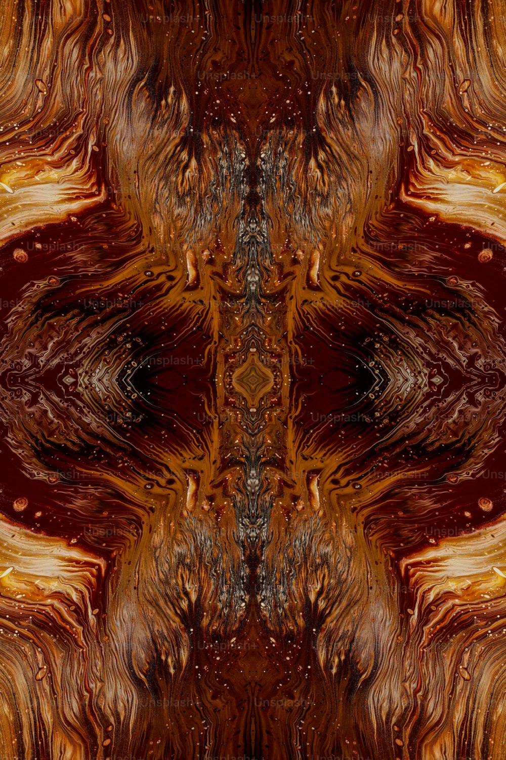 an abstract image of a brown and orange pattern