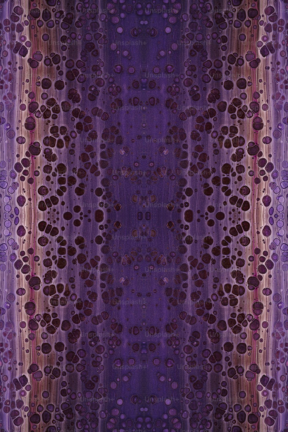 a purple background with circles and lines