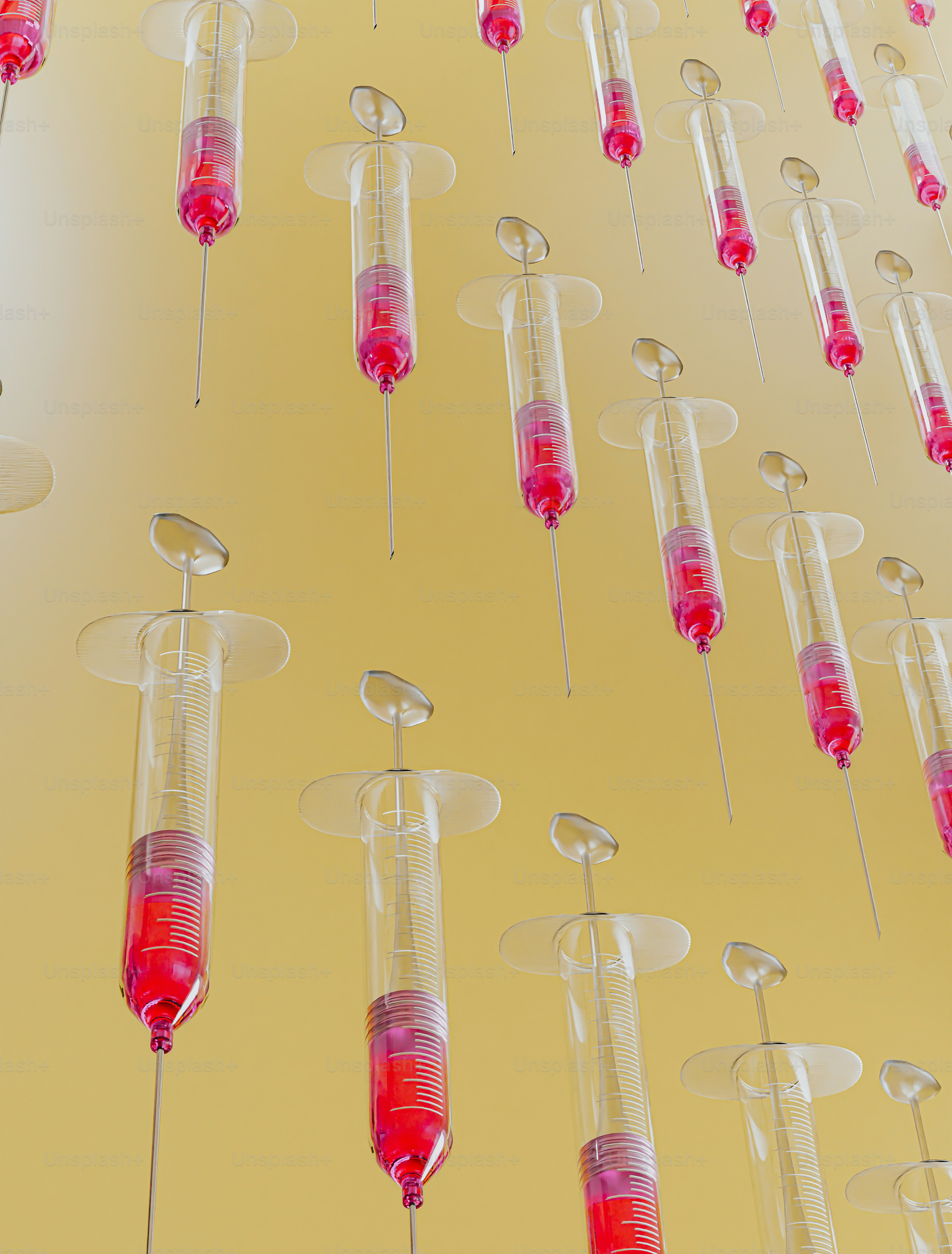 a group of medical equipment hanging from the ceiling