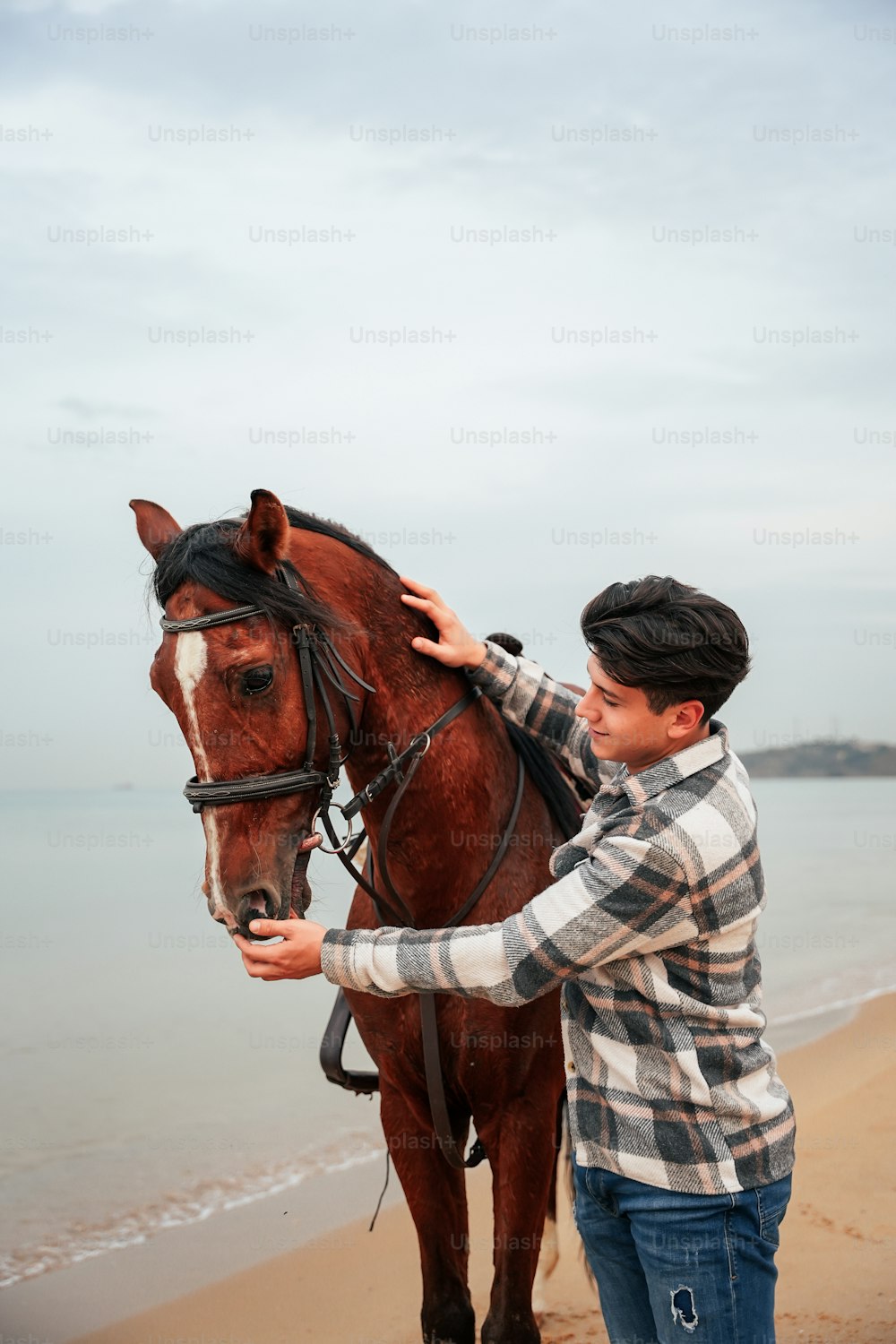 Foto Homem em pé na frente da fotografia do cavalo – Imagem de EUA grátis  no Unsplash