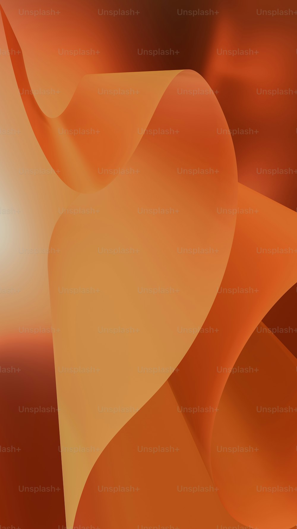 Una imagen generada por computadora de un fondo naranja y marrón