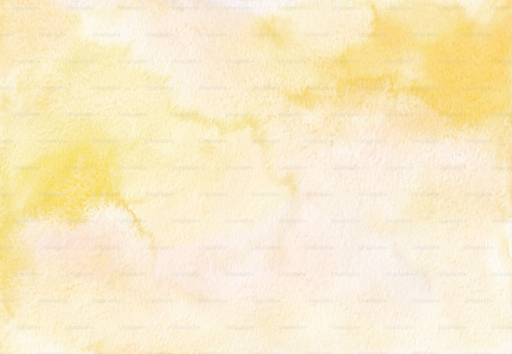 黄色と白の背景の水彩画