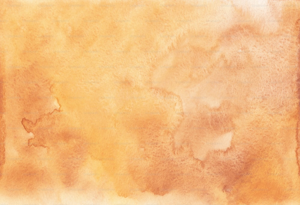 a watercolor painting of a yellow and brown background