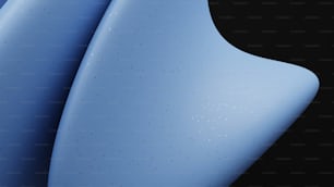 a close up of a blue vase on a black background