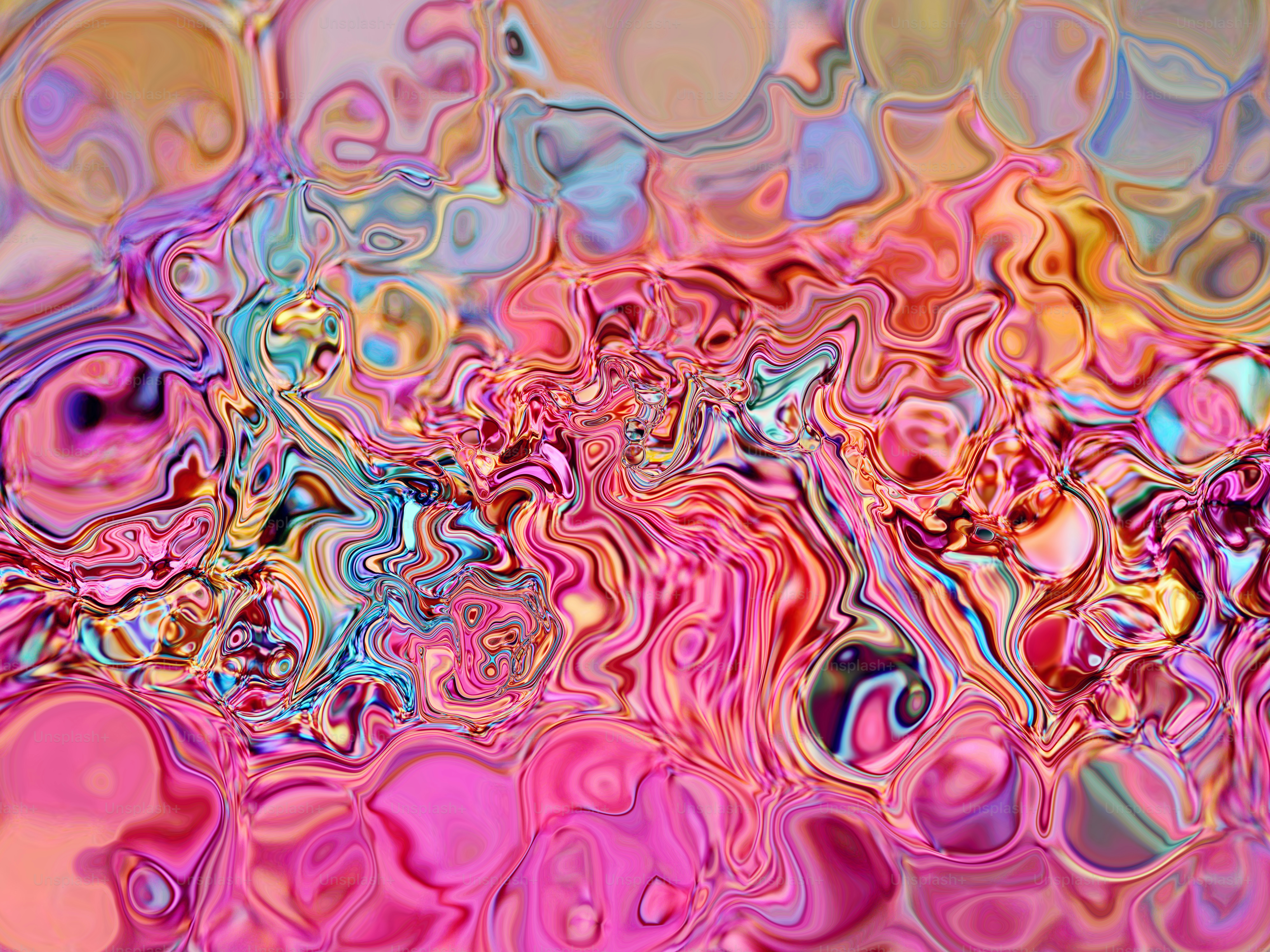 an abstract painting with a lot of colors