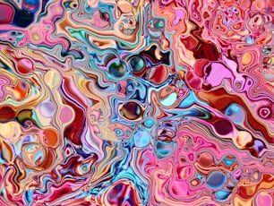 Un fondo abstracto muy colorido con muchos colores diferentes