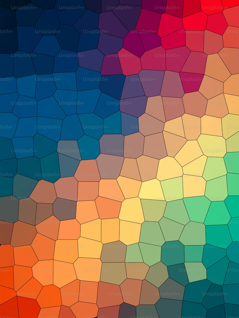 a multicolored background with a variety of colors
