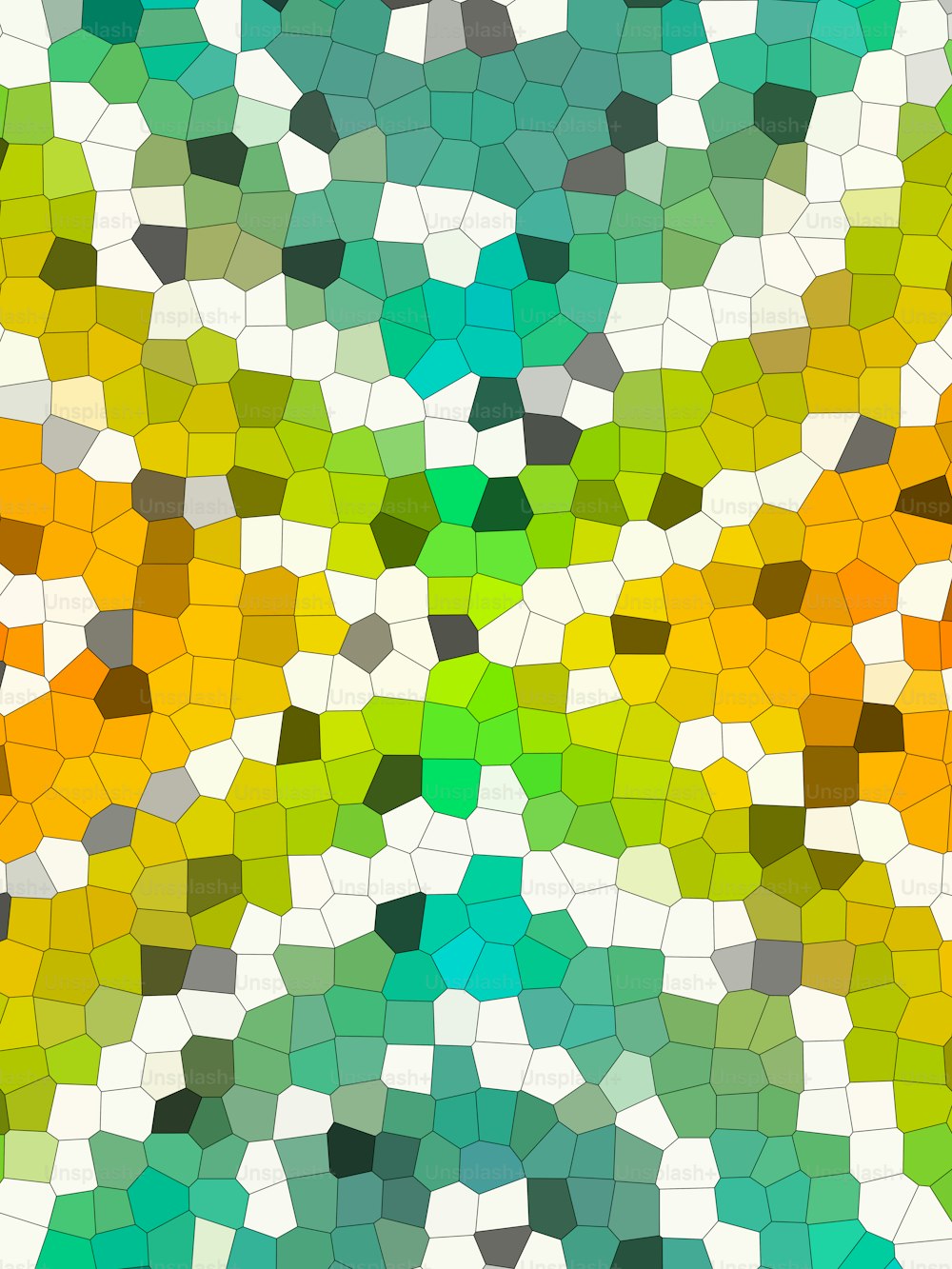 a colorful mosaic pattern with many different colors