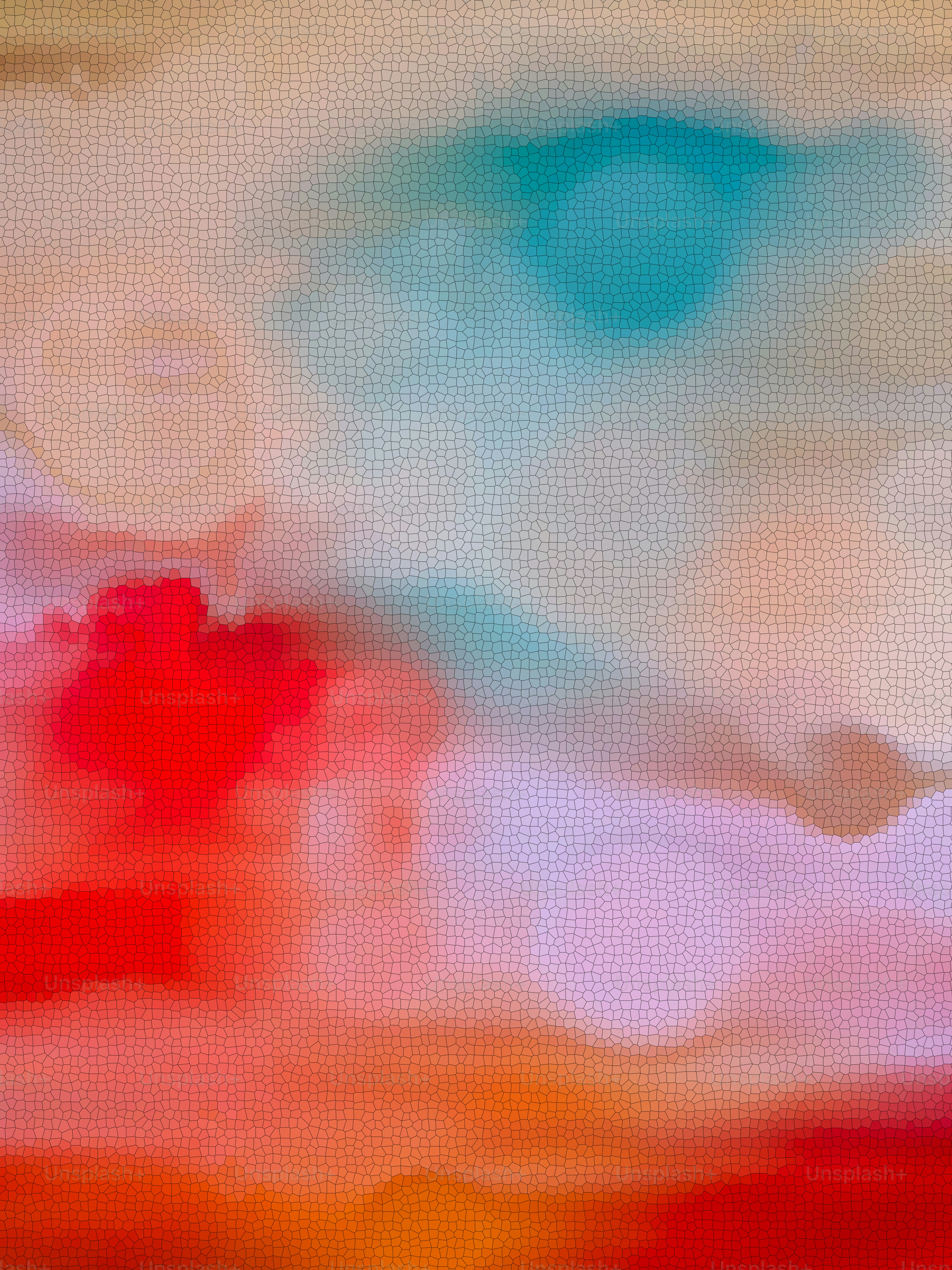 a blurry image of a red and blue object