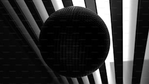 ein Schwarz-Weiß-Foto eines runden Objekts