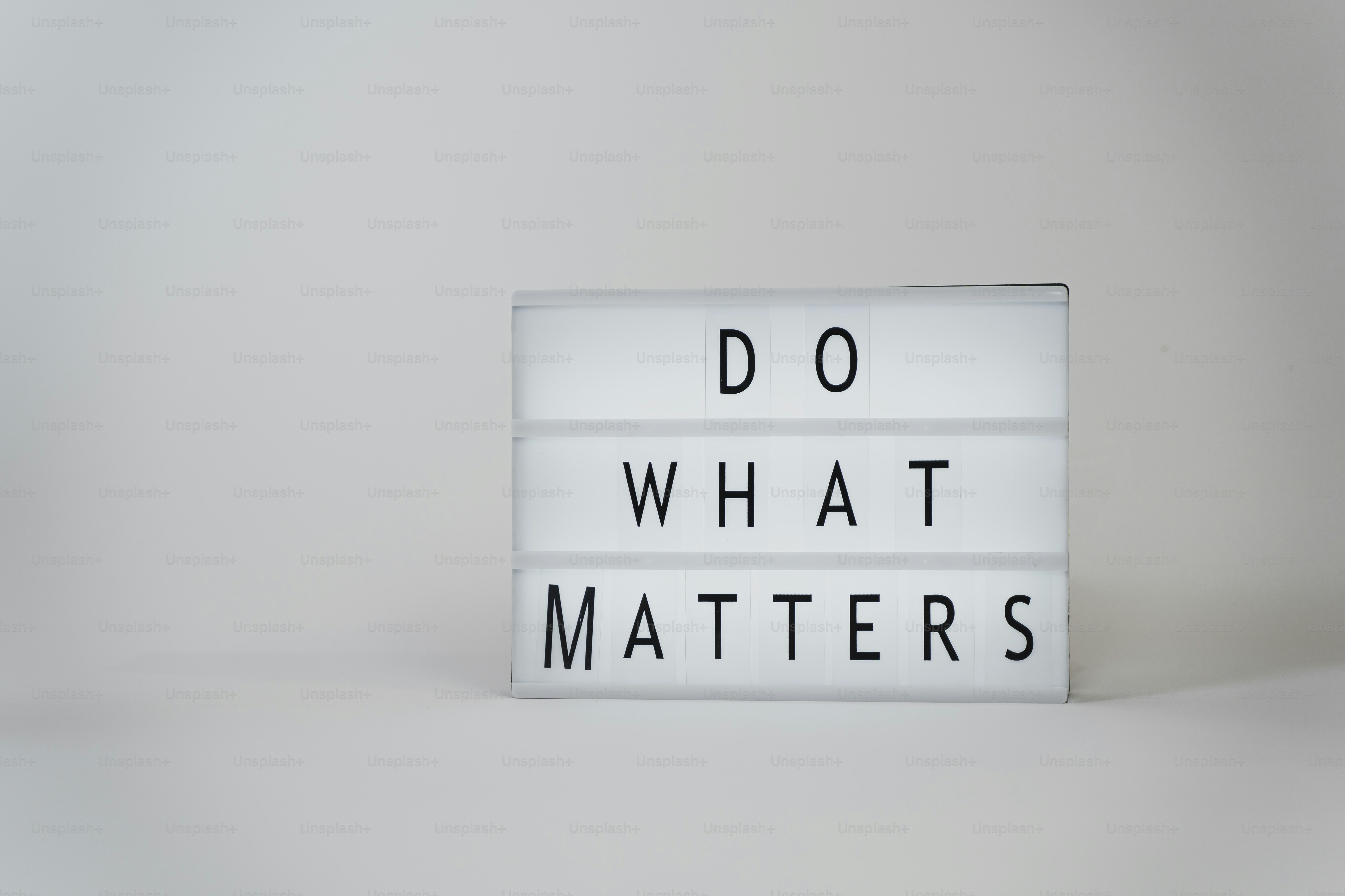 do what matters!