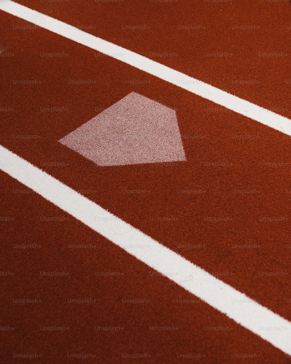 a close up of a baseball diamond on a baseball field