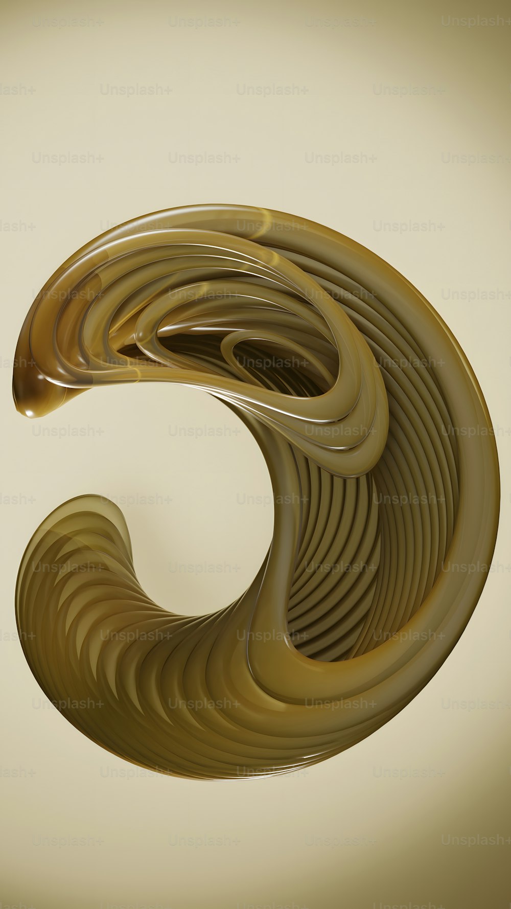 螺旋状の物体のコンピュータ生成画像