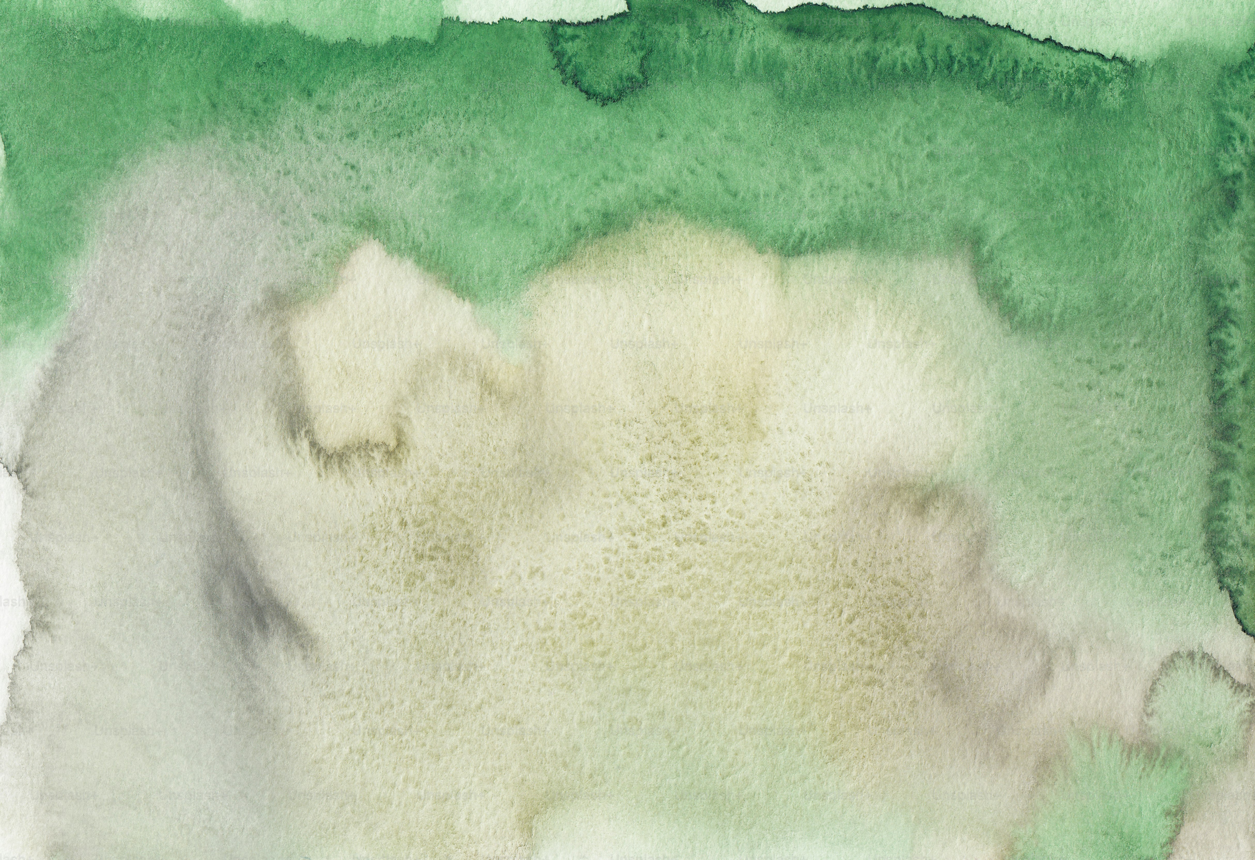 un dipinto ad acquerello di uno sfondo verde e bianco