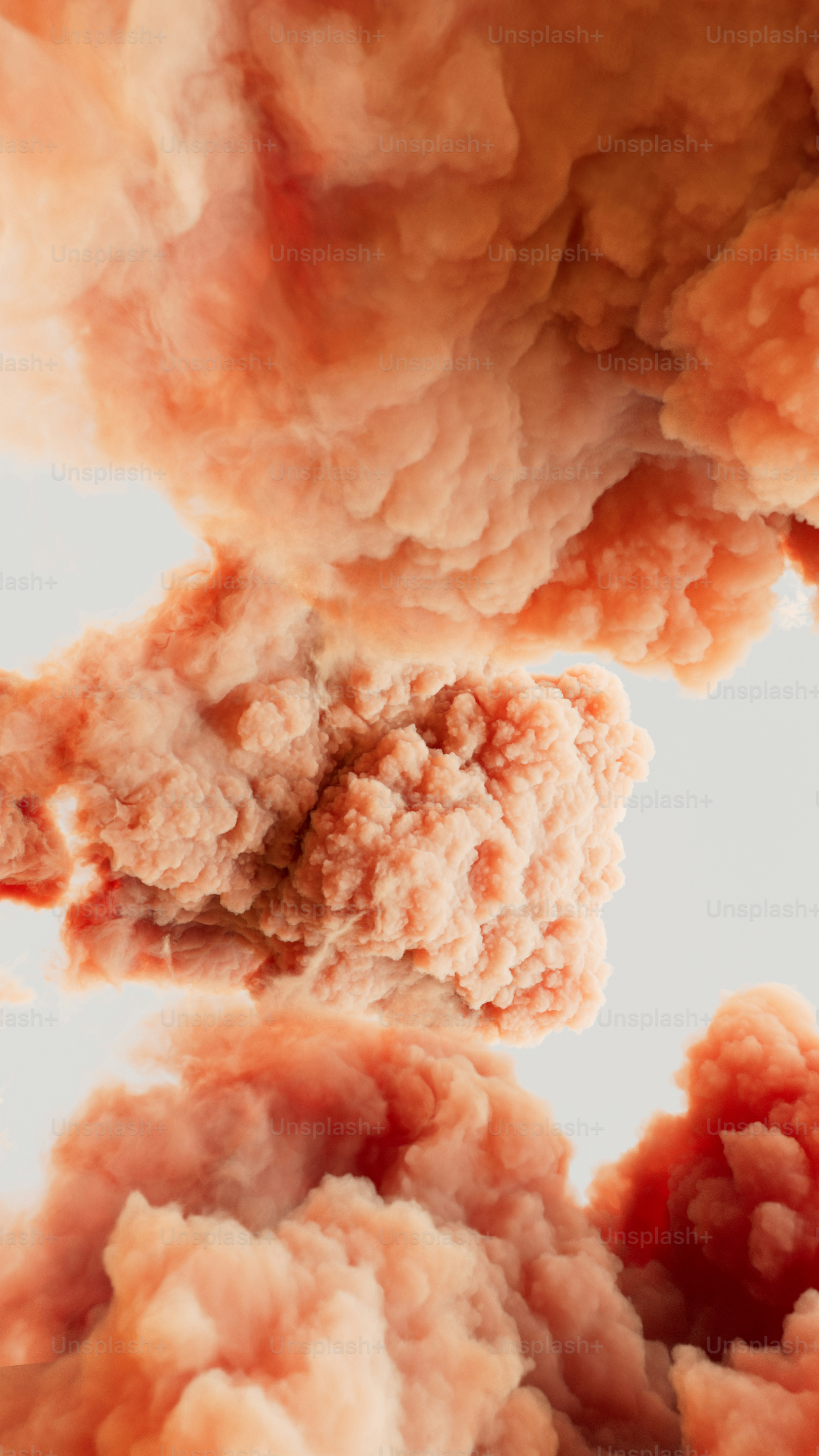 a close up of a bunch of clouds in the sky