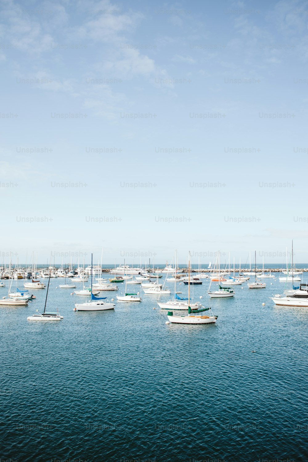 a large body of water filled with lots of boats