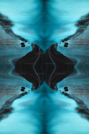 an abstract image of a blue and black background