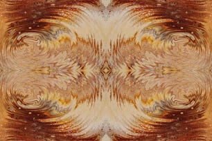 a picture of an abstract design in brown and yellow