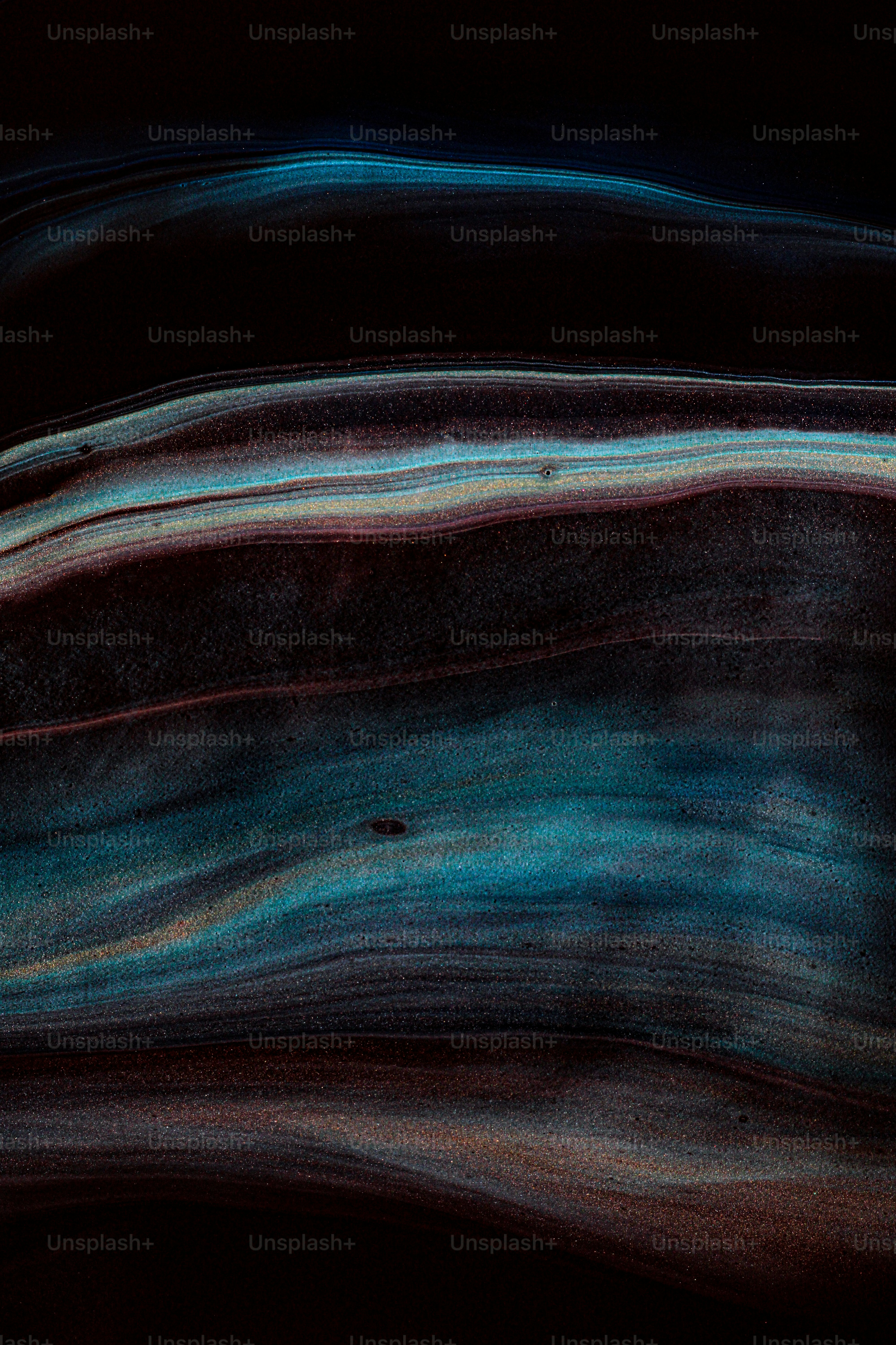 a close up of a black and blue background