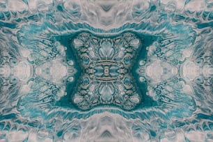 파란색과 흰색 패턴의 추상적인 이미지