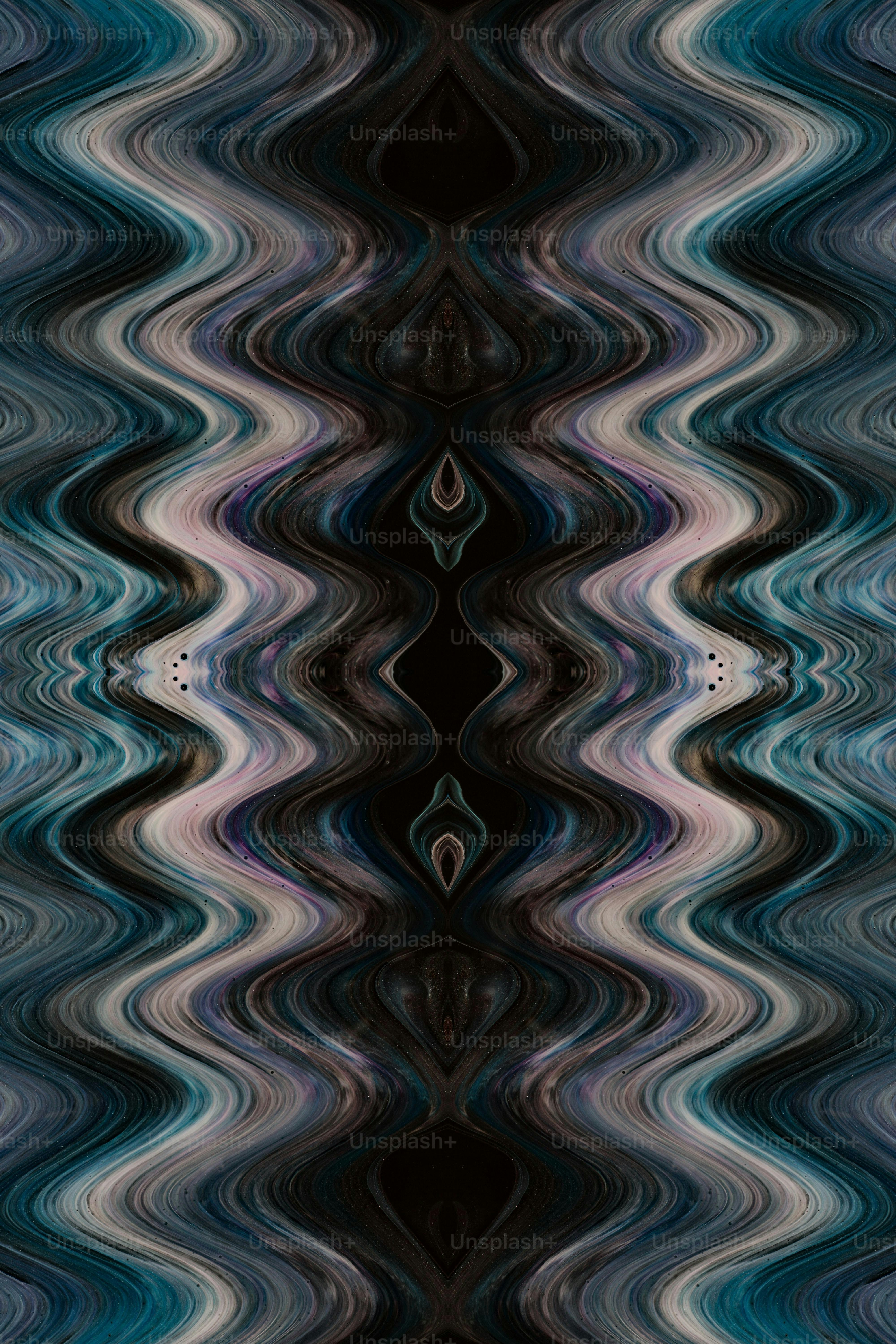 a black and white abstract background with wavy lines