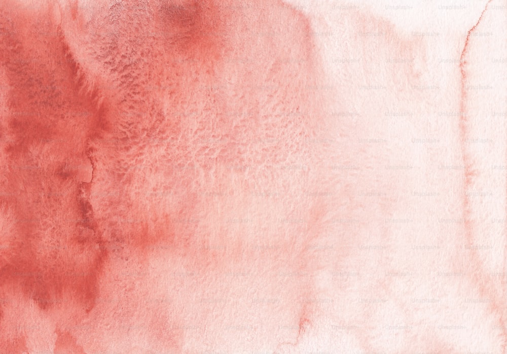 a watercolor painting of a red and white background