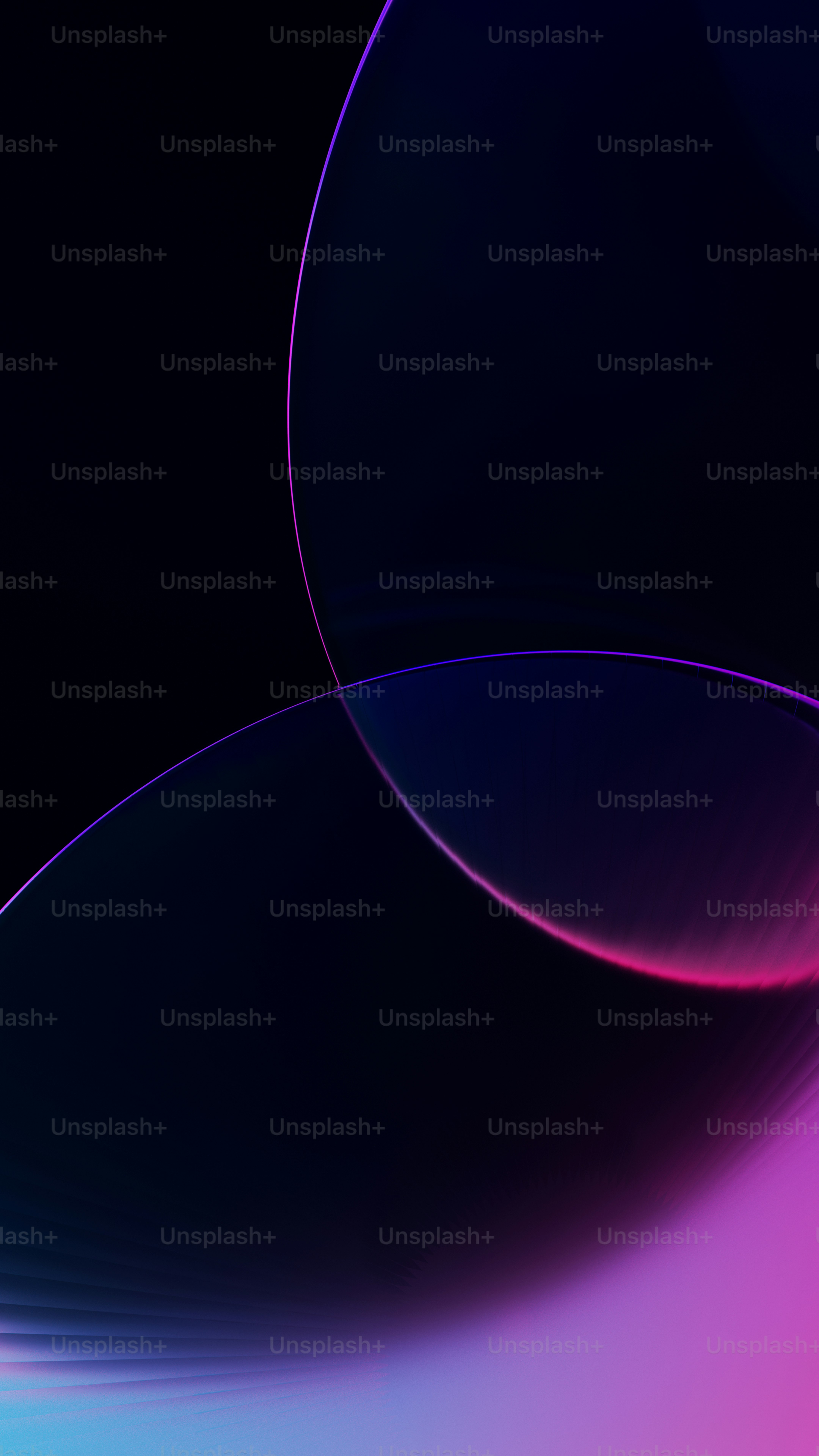 a black background with two circles in the middle