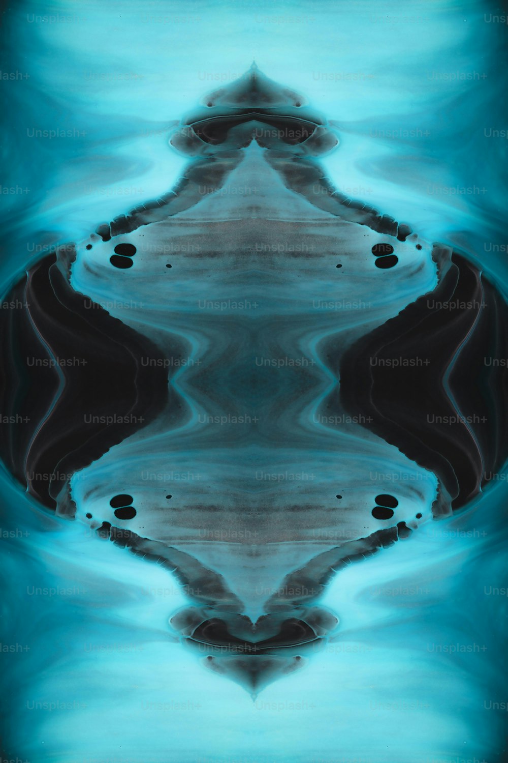 Ein abstraktes Bild eines blauen und schwarzen Hintergrunds