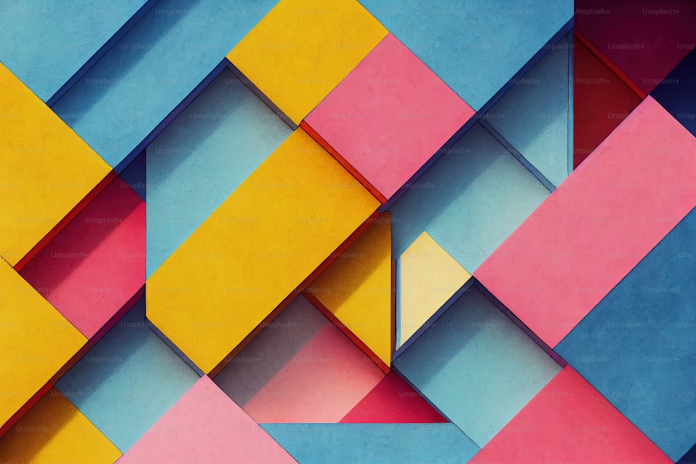 a colorful abstract background with different colored blocks