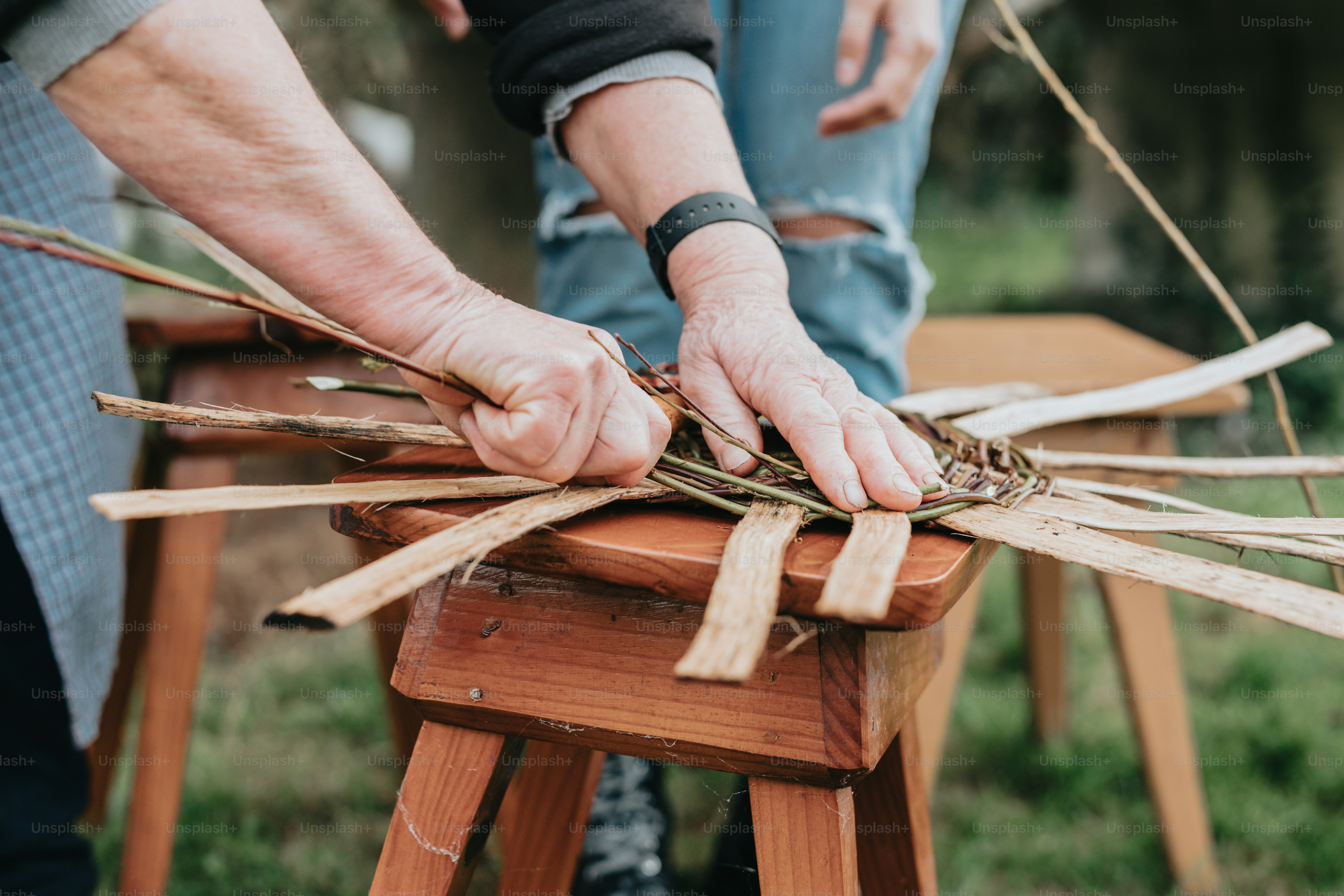 a person is working on a piece of wood