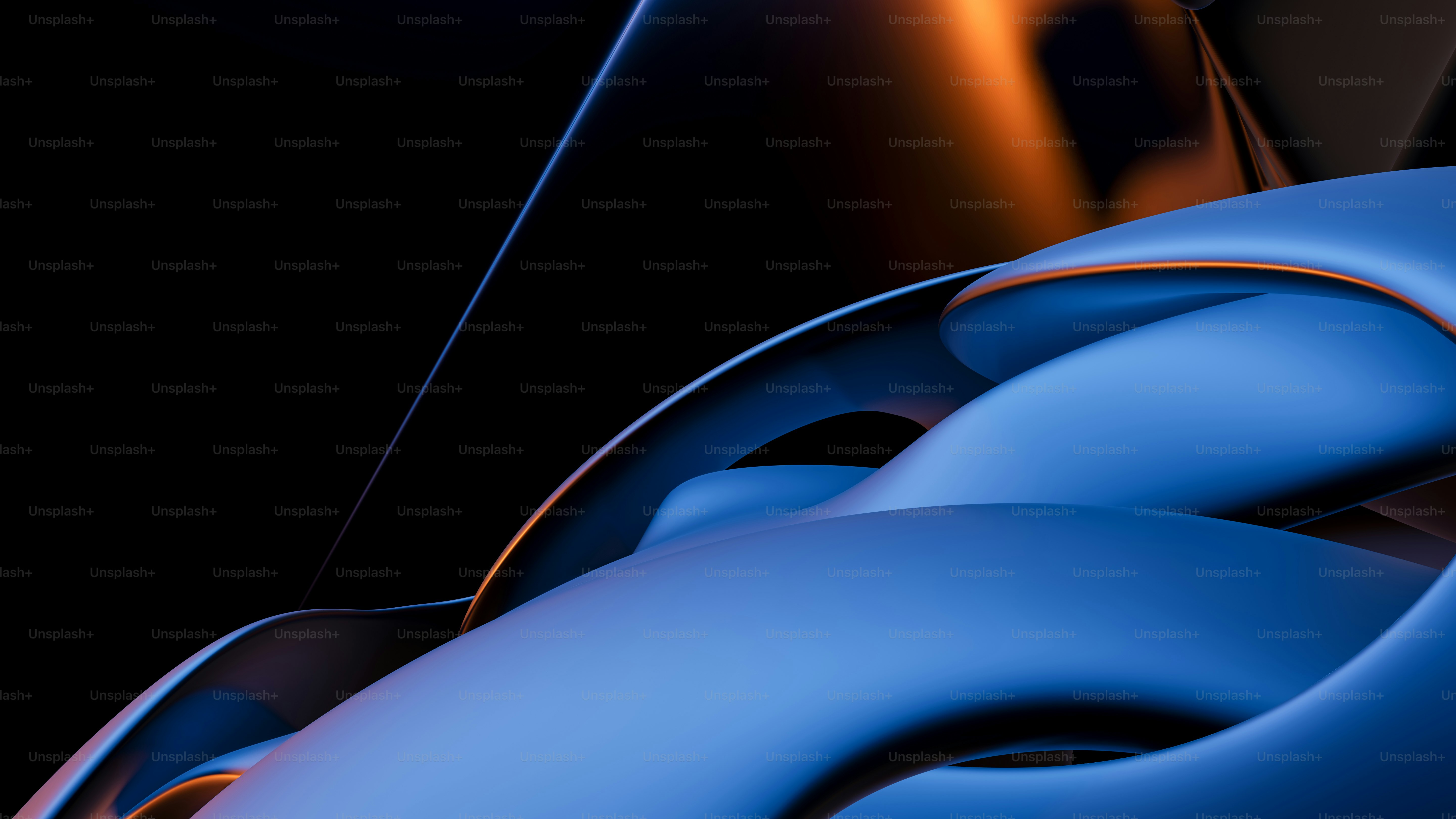 Nahaufnahme eines blauen Objekts mit schwarzem Hintergrund