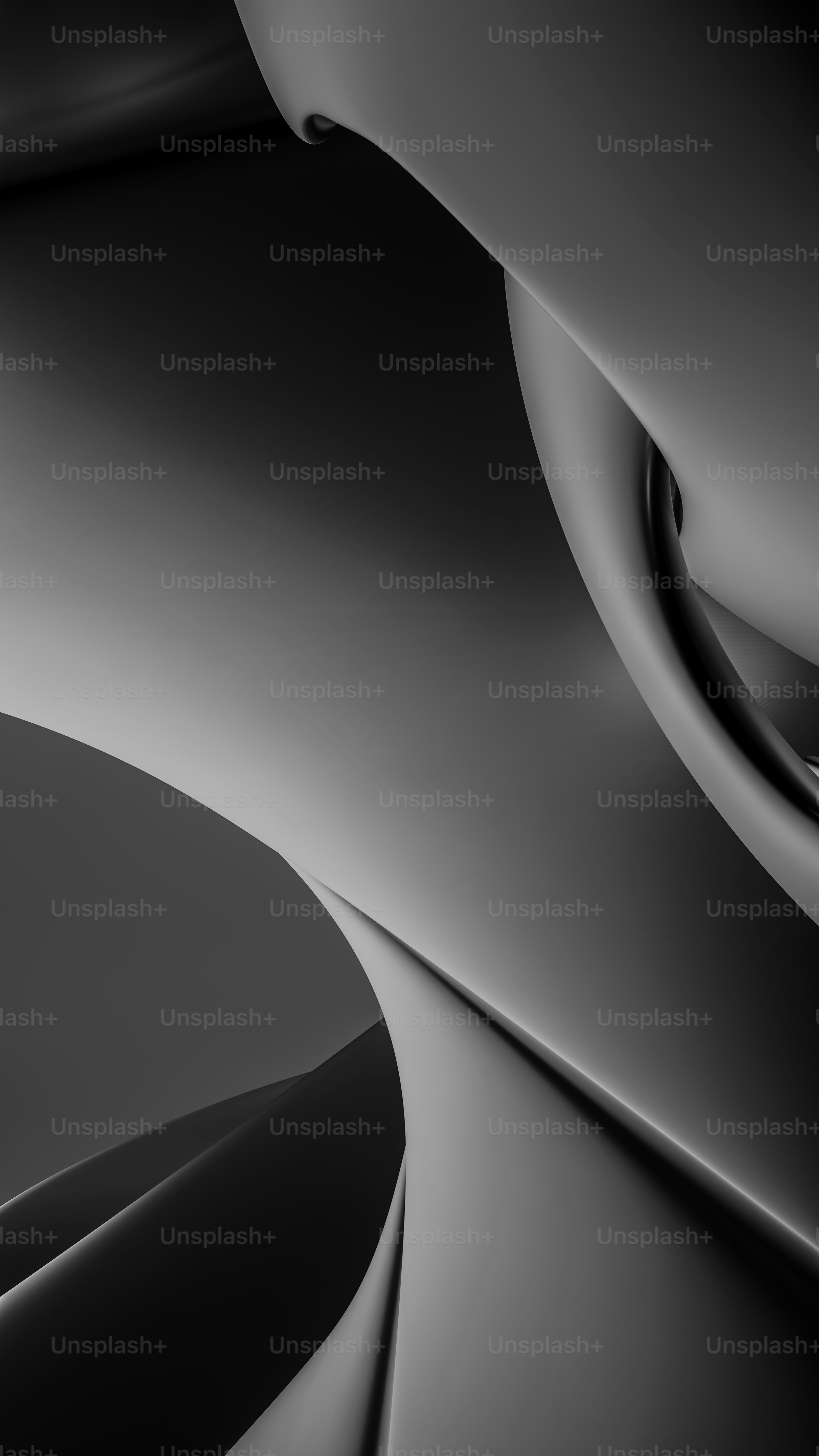 Ein Schwarz-Weiß-Foto eines gekrümmten Objekts