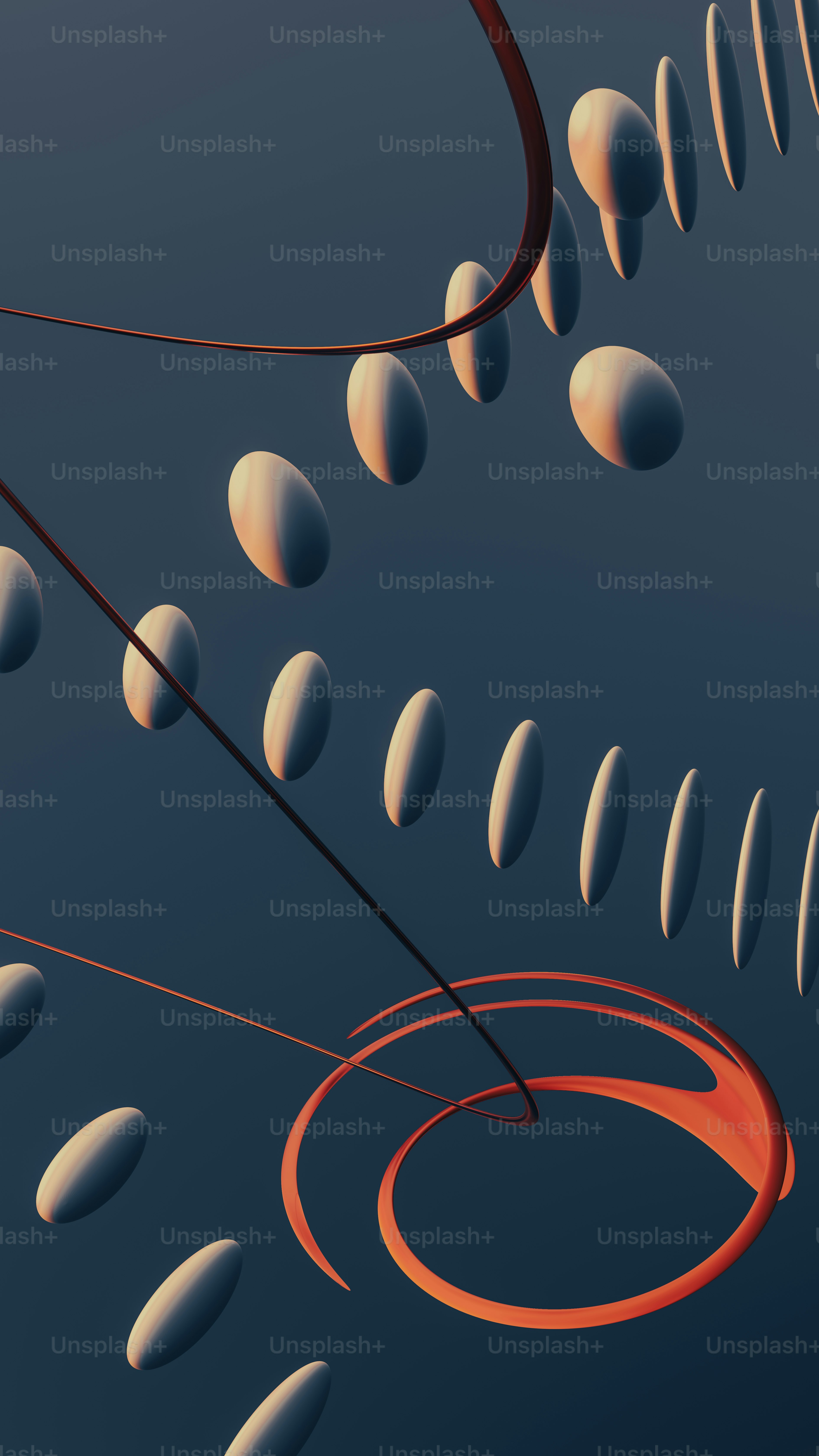 ein computergeneriertes Bild einer Reihe von Kreisen