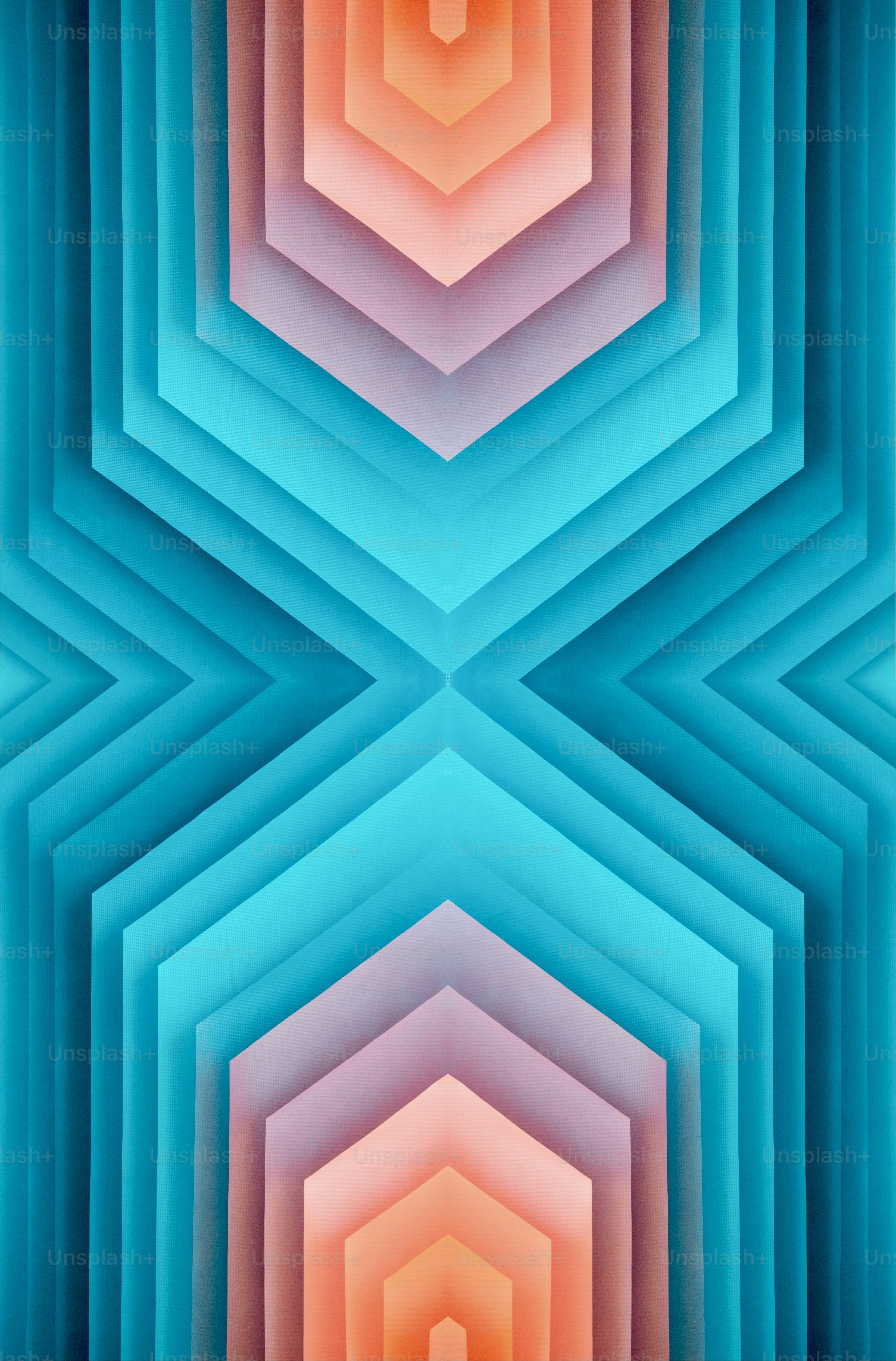 Una imagen abstracta de una estructura hexagonal