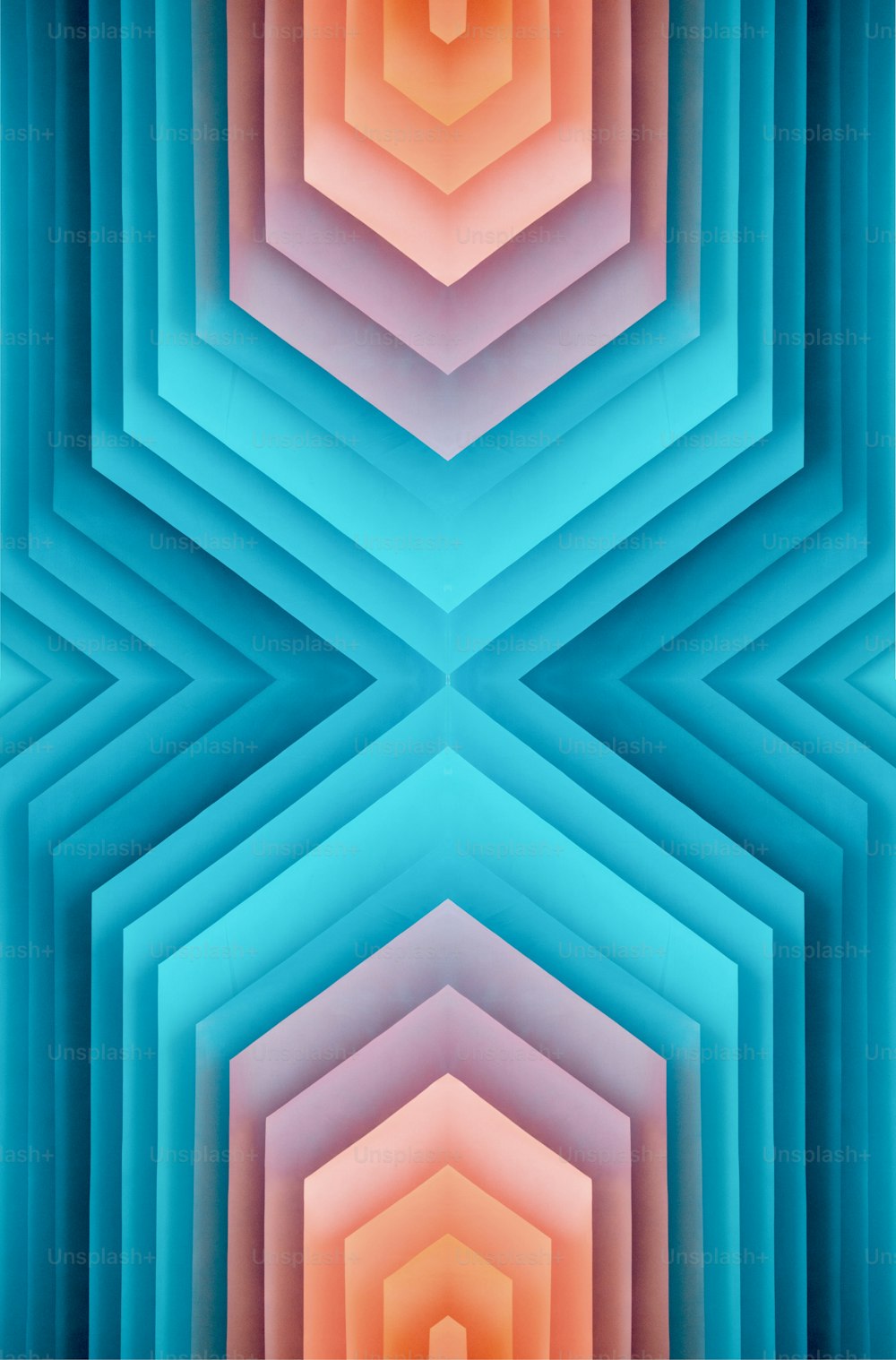 Une image abstraite d’une structure hexagonale