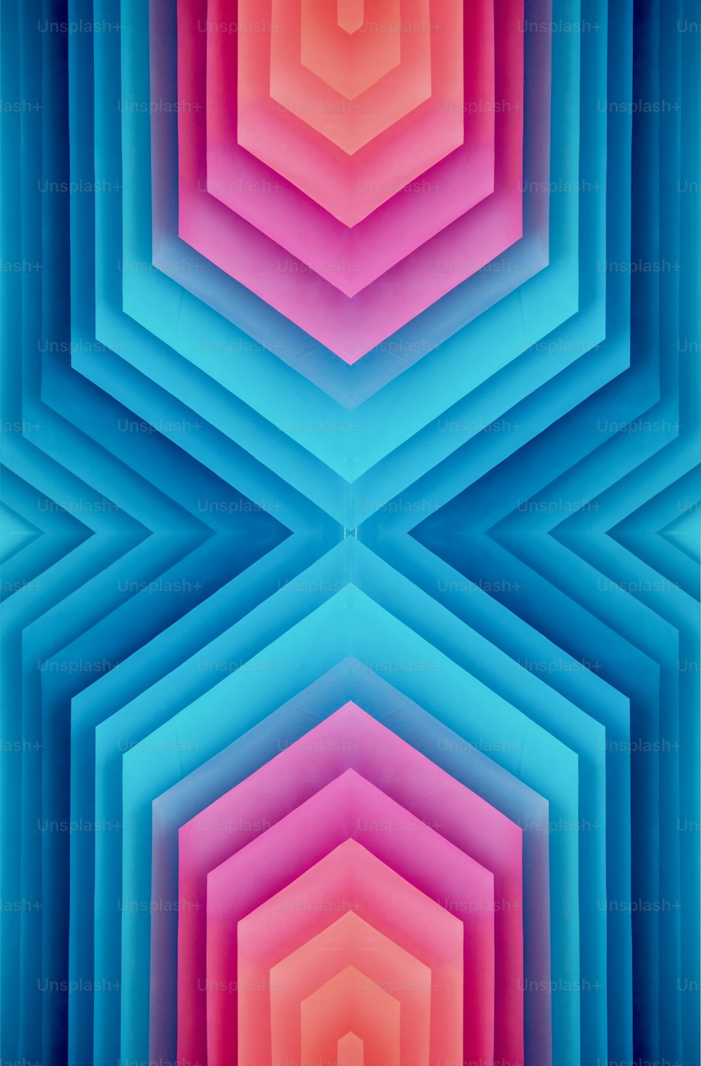 a colorful background with a hexagonal pattern