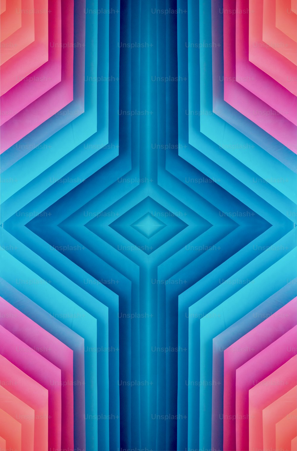 육각형 패턴이 있는 다채로운 추상적인 배경