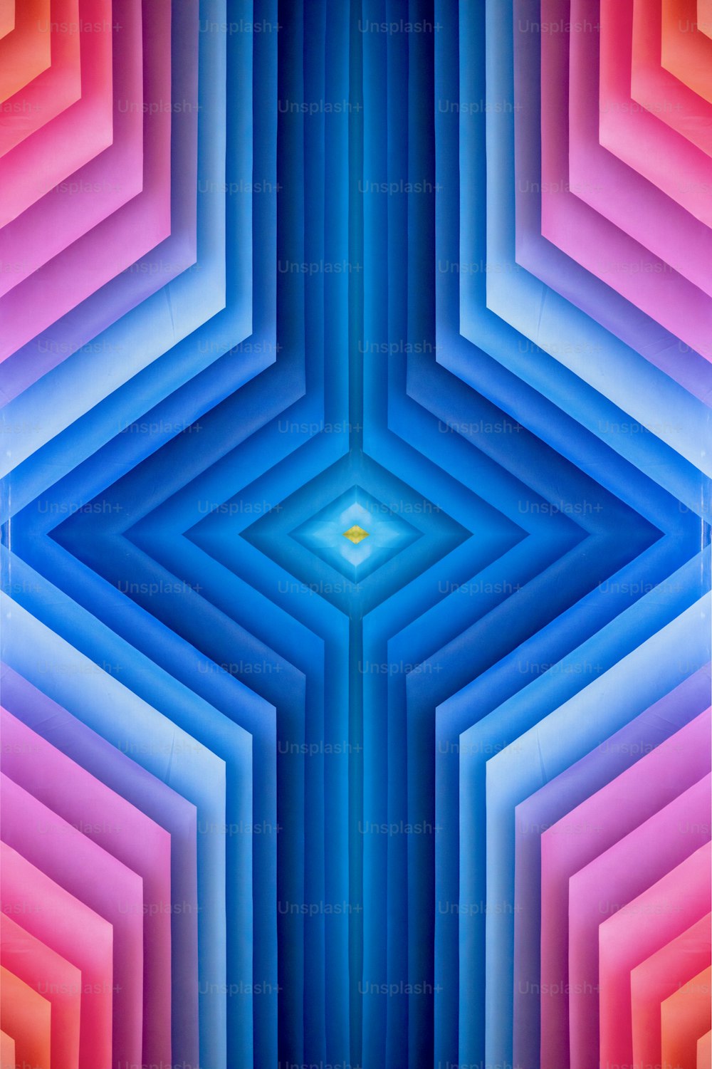육각형 패턴이 있는 다채로운 추상적인 배경