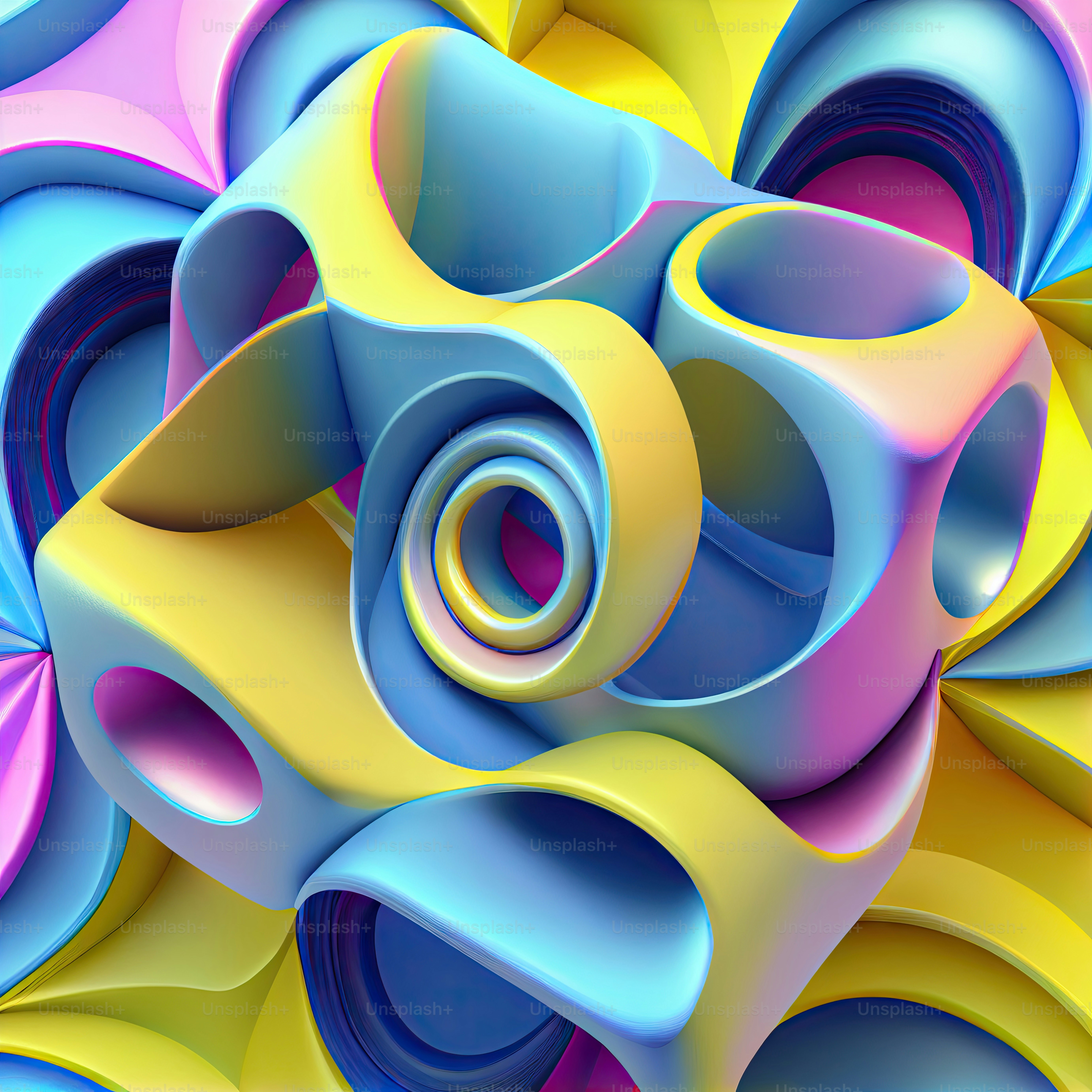 Ein computergeneriertes Bild eines Spiraldesigns