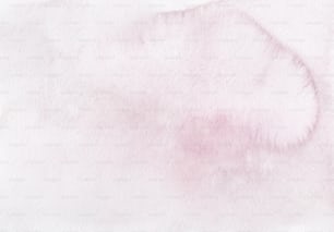 a watercolor painting of a white and pink background